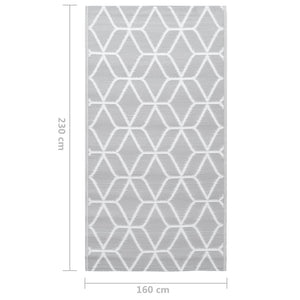 Outdoor-Teppich ARAKIL Grau 160x230 cm PP