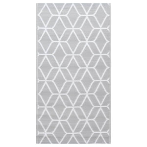 Outdoor-Teppich ARAKIL Grau 190x290 cm PP