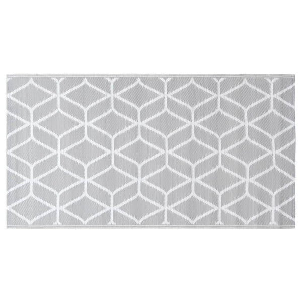 Outdoor-Teppich ARAKIL Grau 190x290 cm PP
