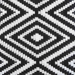 Outdoor-Teppich ARAKIL Weiß und Schwarz 190x290 cm PP