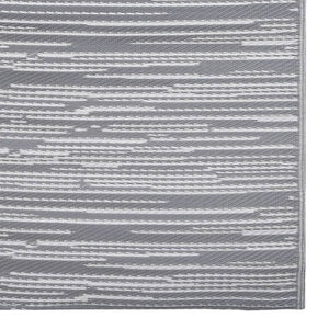 Outdoor-Teppich ARAKIL Grau 120x180 cm PP