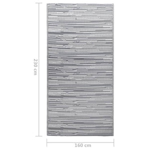 Outdoor-Teppich ARAKIL Grau 160x230 cm PP
