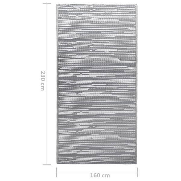 Outdoor-Teppich ARAKIL Grau 160x230 cm PP