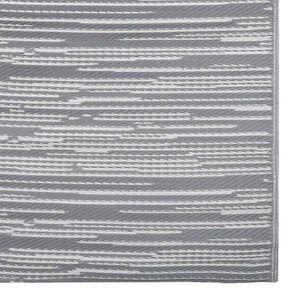 Outdoor-Teppich ARAKIL Grau 190x290 cm PP