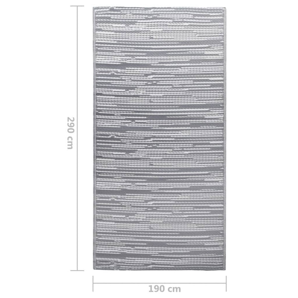 Outdoor-Teppich ARAKIL Grau 190x290 cm PP