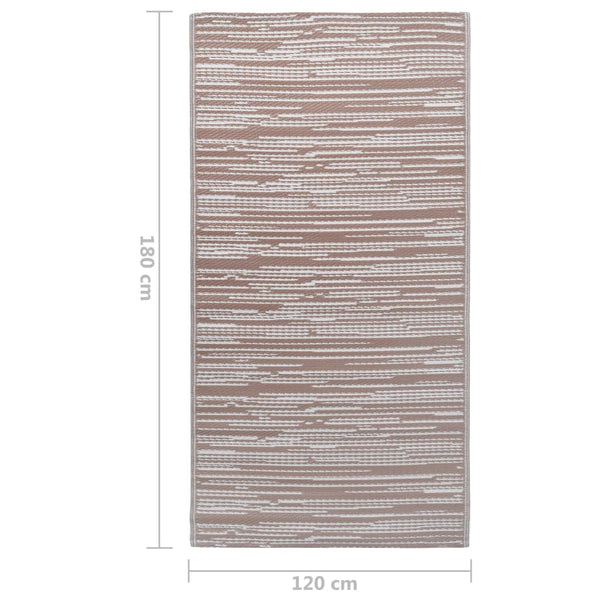 Outdoor-Teppich ARAKIL Braun 120x180 cm PP