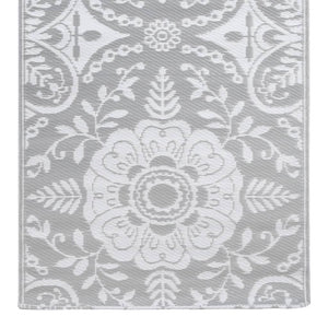 Outdoor-Teppich ARAKIL Hellgrau 80x150 cm PP