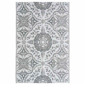 Outdoor-Teppich ARAKIL Hellgrau 190x290 cm PP