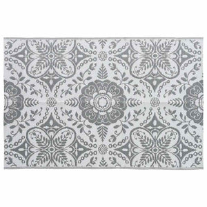 Outdoor-Teppich ARAKIL Hellgrau 190x290 cm PP