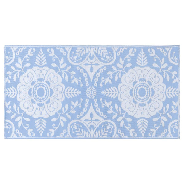 Outdoor-Teppich ARAKIL Babyblau 80x150 cm PP