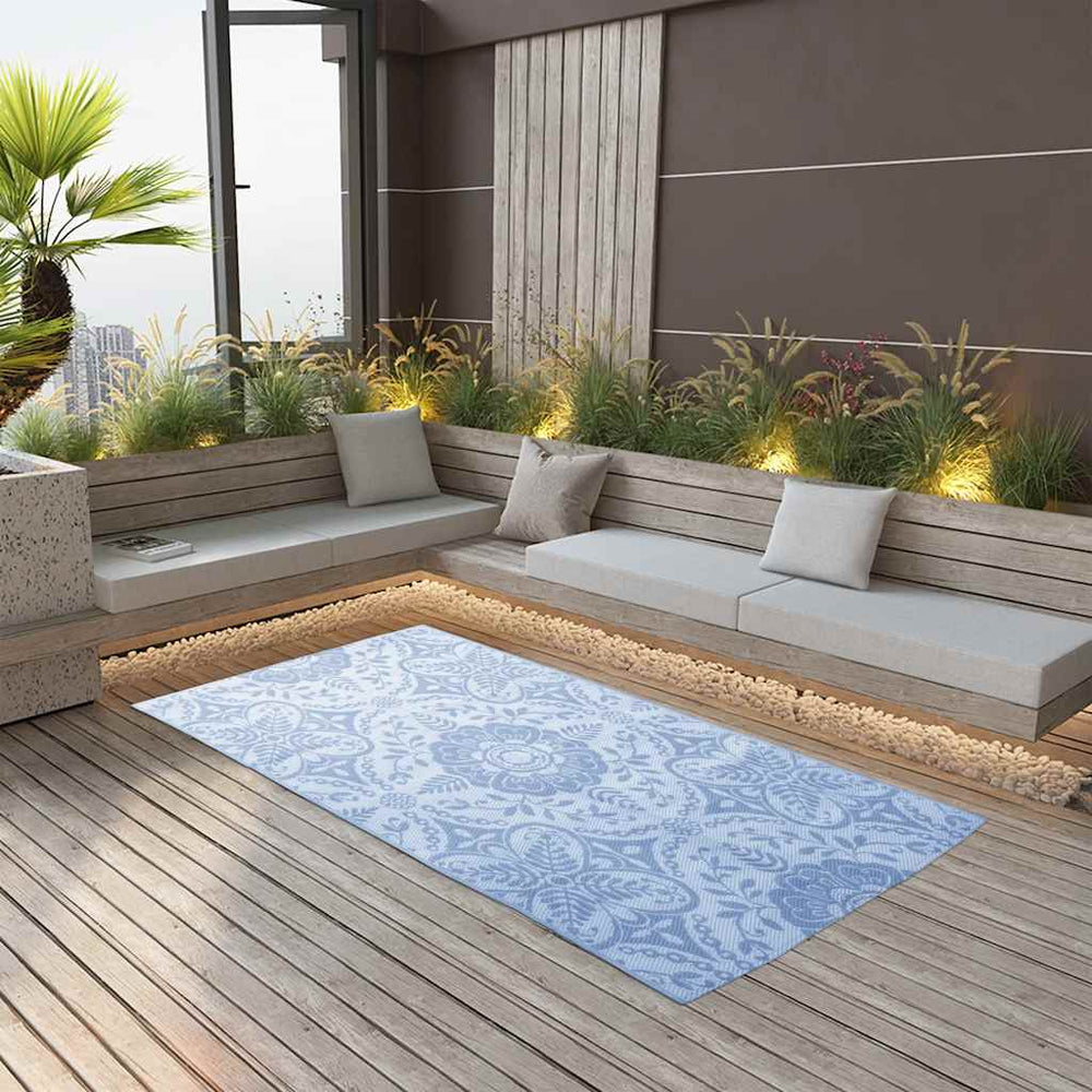 Outdoor-Teppich ARAKIL Babyblau 160x230 cm PP