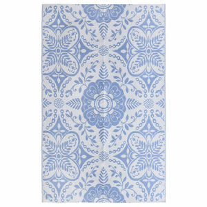 Outdoor-Teppich ARAKIL Babyblau 190x290 cm PP