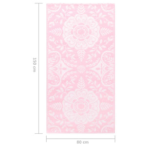 Outdoor-Teppich ARAKIL Rosa 80x150 cm PP