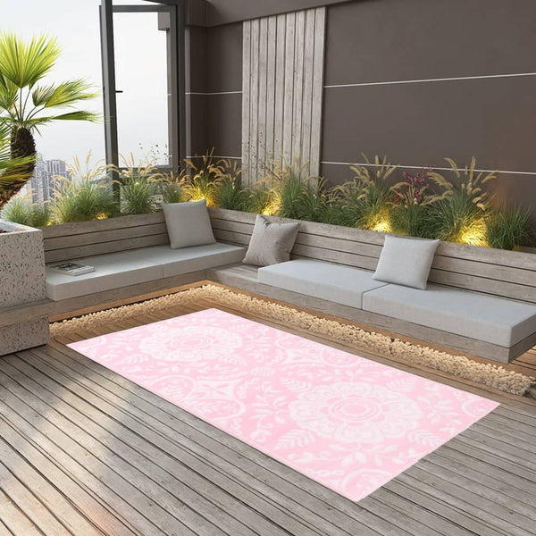 Outdoor-Teppich ARAKIL Rosa 80x150 cm PP