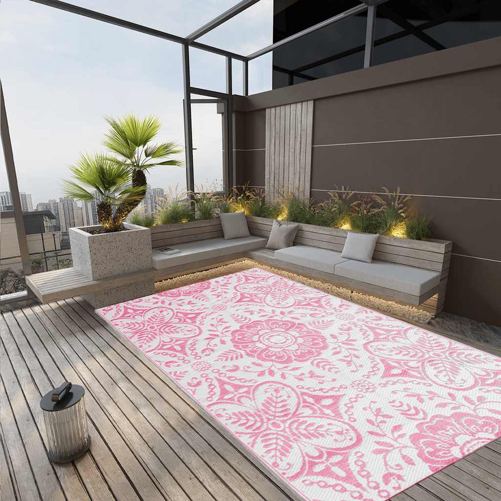 Outdoor-Teppich ARAKIL Rosa 190x290 cm PP