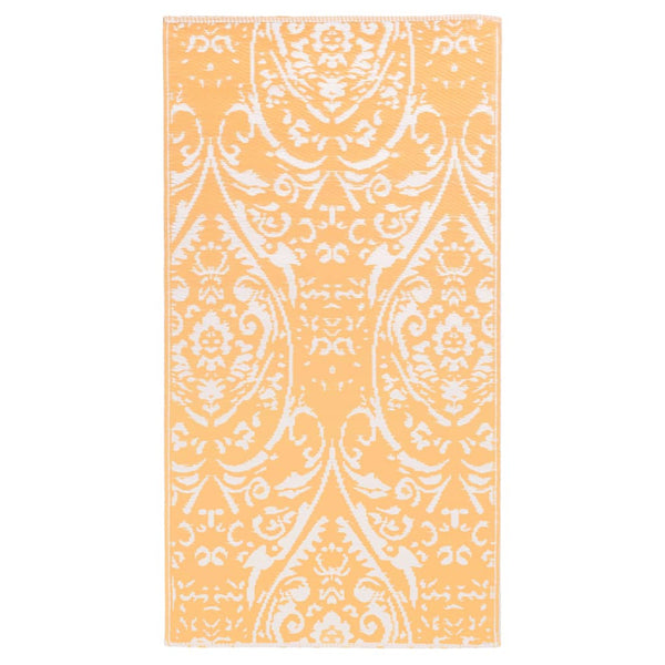 Outdoor-Teppich ARAKIL Orangefarben und Blau 80x150 cm PP