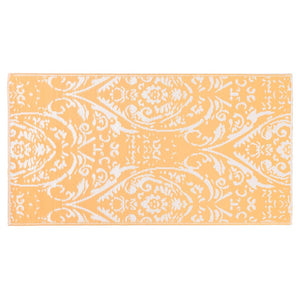 Outdoor-Teppich ARAKIL Orangefarben und Blau 80x150 cm PP