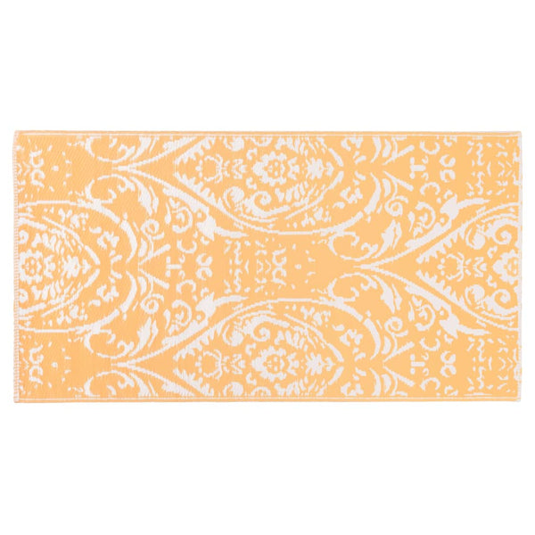 Outdoor-Teppich ARAKIL Orangefarben und Blau 80x150 cm PP