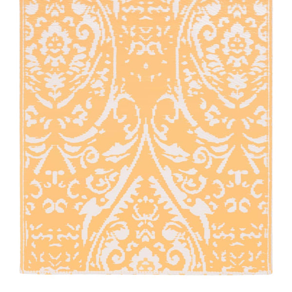 Outdoor-Teppich ARAKIL Orangefarben und Blau 80x150 cm PP