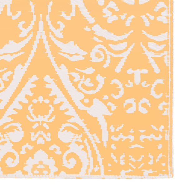 Outdoor-Teppich ARAKIL Orangefarben und Blau 80x150 cm PP