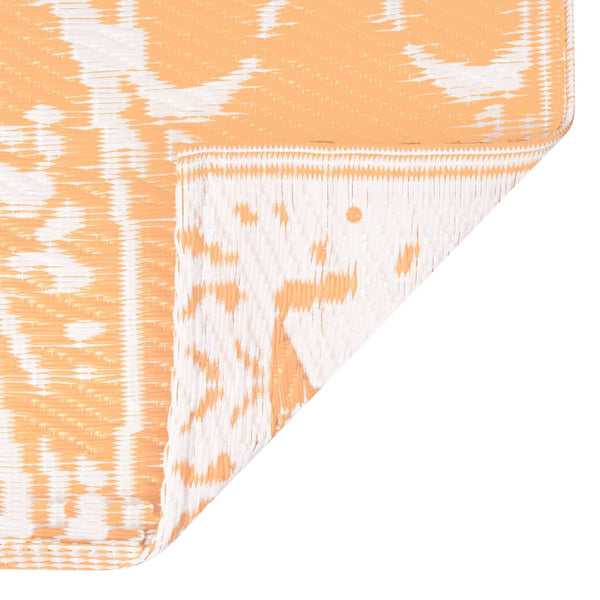 Outdoor-Teppich ARAKIL Orangefarben und Blau 80x150 cm PP