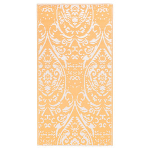 Outdoor-Teppich ARAKIL Orangefarben und Blau 120x180 cm PP