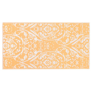 Outdoor-Teppich ARAKIL Orangefarben und Blau 120x180 cm PP