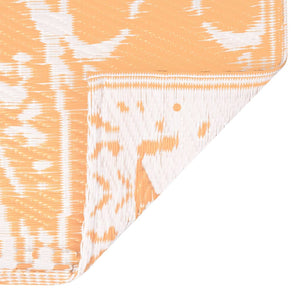 Outdoor-Teppich ARAKIL Orangefarben und Blau 120x180 cm PP