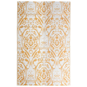 Outdoor-Teppich ARAKIL Orange und Weiß 190x290 cm PP