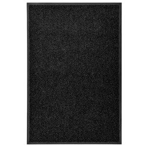 Waschbare Fußmatte Schwarz 60x90 cm