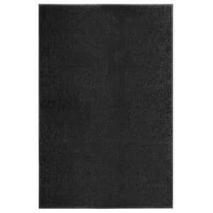 Waschbare Fußmatte Schwarz 120x180 cm