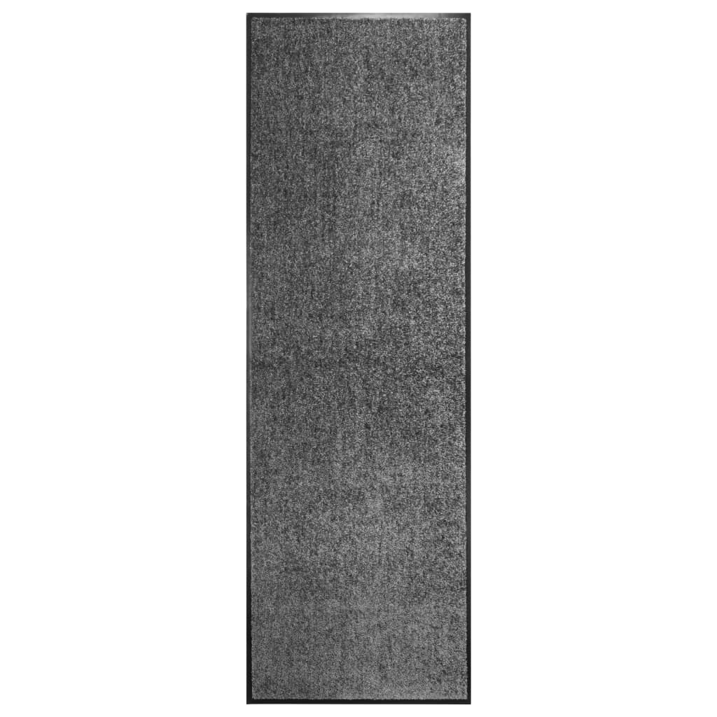 Waschbare Fußmatte Anthrazit 60x180 cm