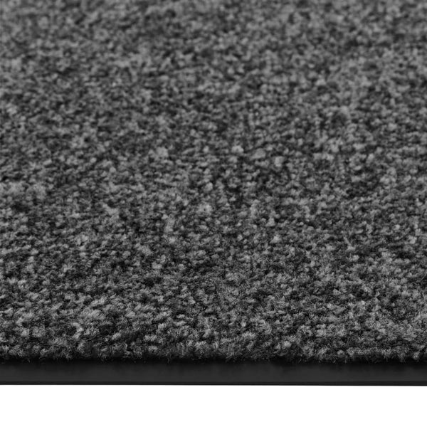 Waschbare Fußmatte Anthrazit 60x180 cm