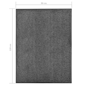 Waschbare Fußmatte Anthrazit 90x120 cm