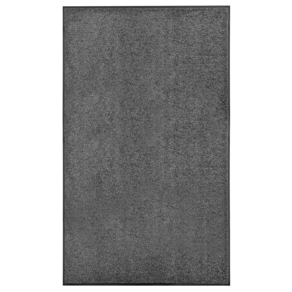 Waschbare Fußmatte Anthrazit 90x150 cm