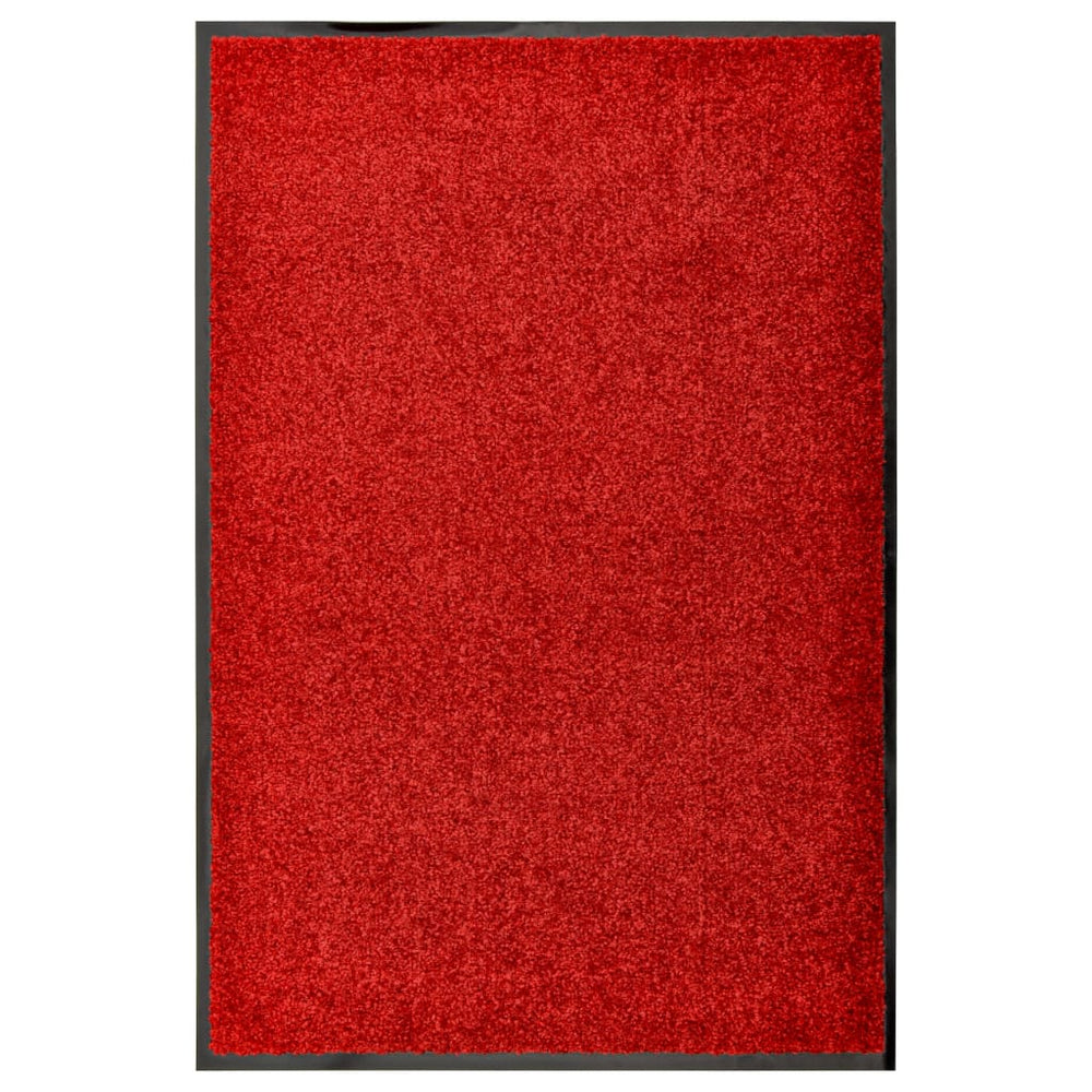 Waschbare Fußmatte Rot 60x90 cm
