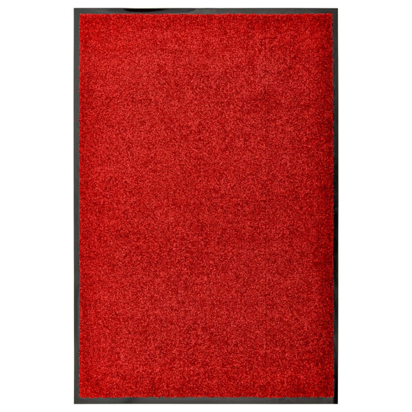 Waschbare Fußmatte Rot 60x90 cm