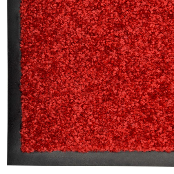 Waschbare Fußmatte Rot 60x90 cm