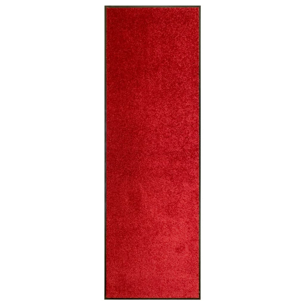 Waschbare Fußmatte Rot 60x180 cm