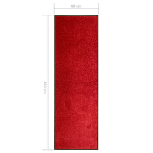 Waschbare Fußmatte Rot 60x180 cm