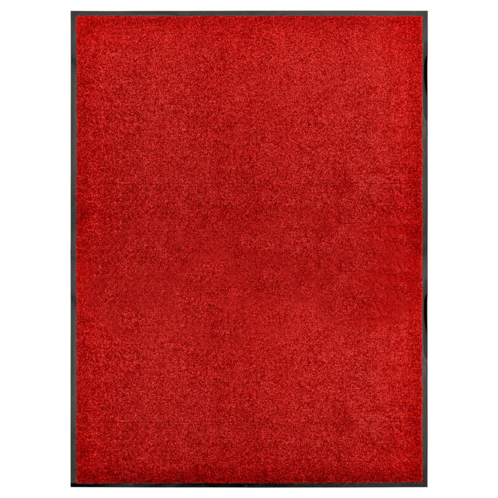 Waschbare Fußmatte Rot 90x120 cm
