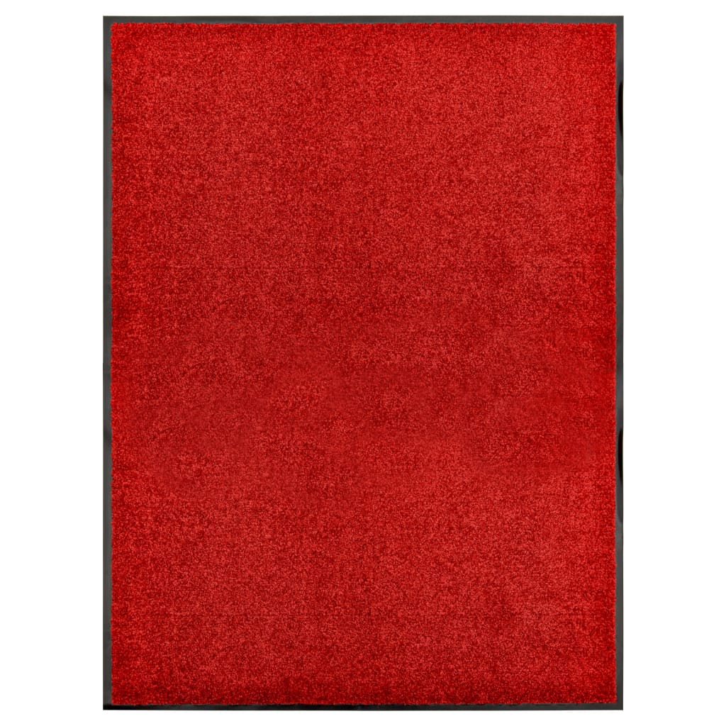 Waschbare Fußmatte Rot 90x120 cm
