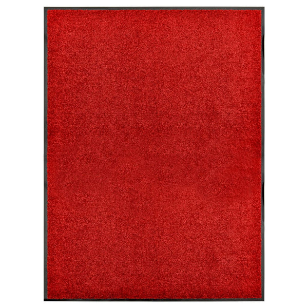Waschbare Fußmatte Rot 90x120 cm