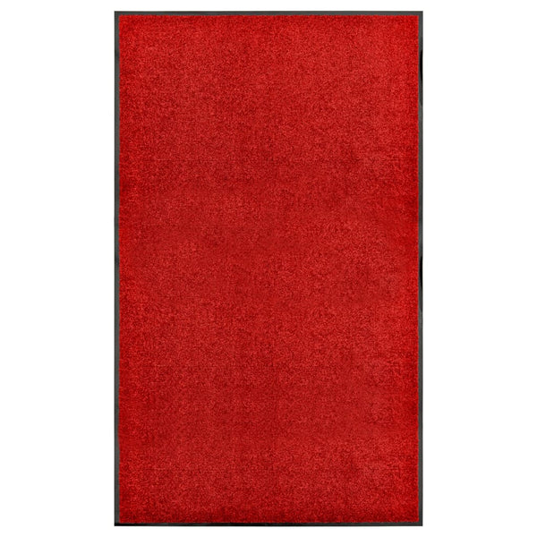 Waschbare Fußmatte Rot 90x150 cm