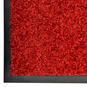 Waschbare Fußmatte Rot 90x150 cm
