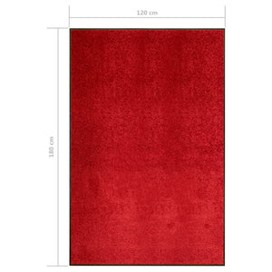 Waschbare Fußmatte Rot 120x180 cm