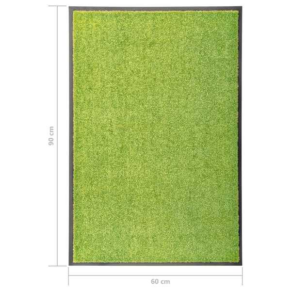 Waschbare Fußmatte Grün 60x90 cm