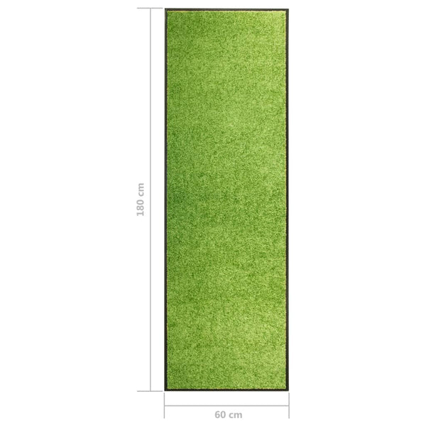 Waschbare Fußmatte Grün 60x180 cm