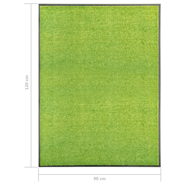 Waschbare Fußmatte Grün 90x120 cm