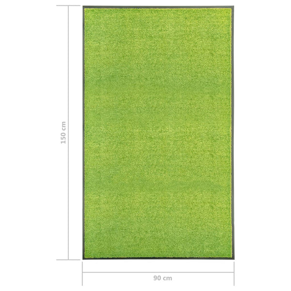 Waschbare Fußmatte Grün 90x150 cm
